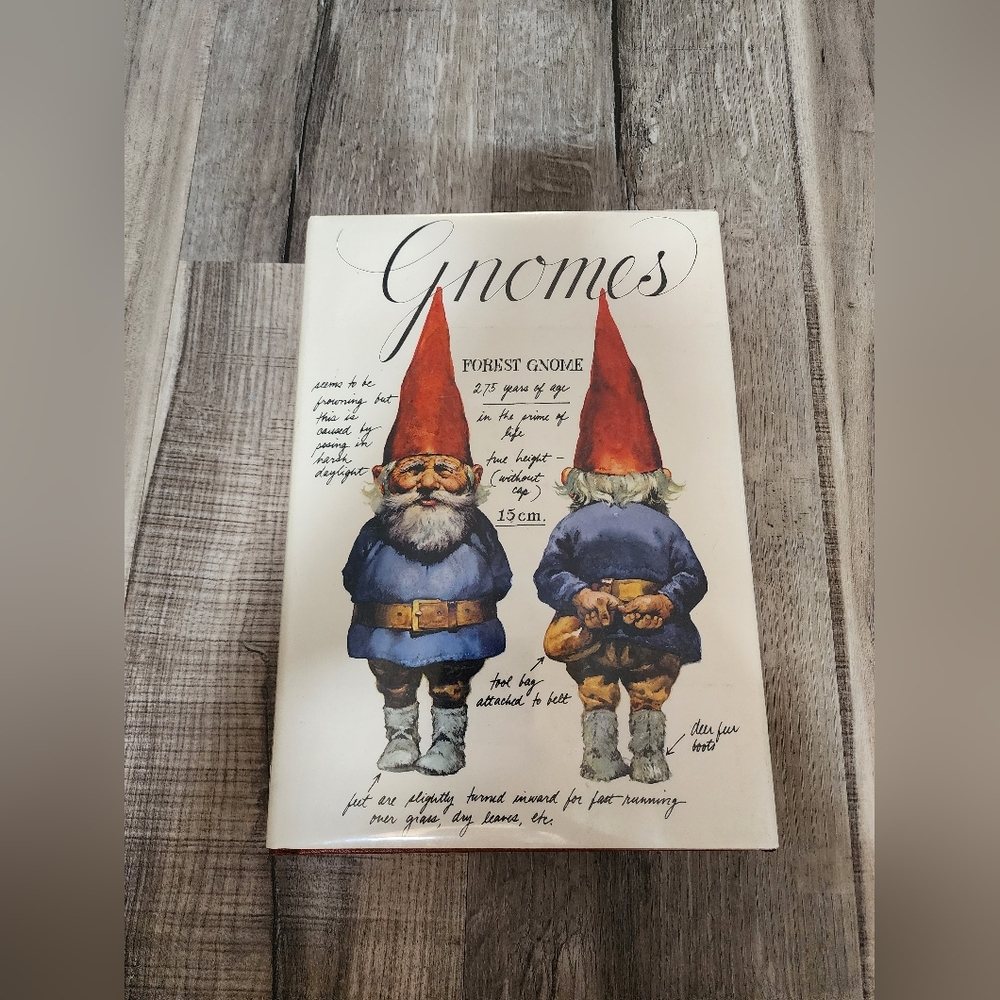 Gnomes Illustrated Hardcover Book - Red & Blue Cover